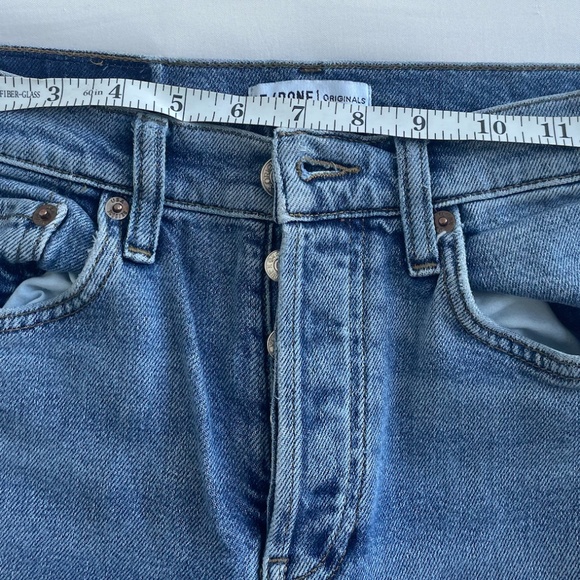 Re/Done High Rise Ankle Crop Jeans - Picture 6 of 10